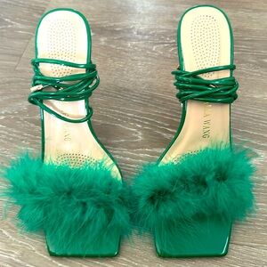 Azalea Wang strappy heels — US women size 8.5